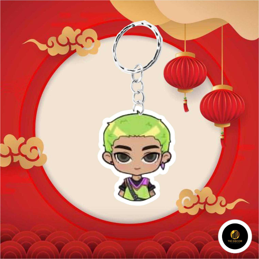 Móc khoá chibi VALORANT- Mèo Omen nhảy - Trí decor shop