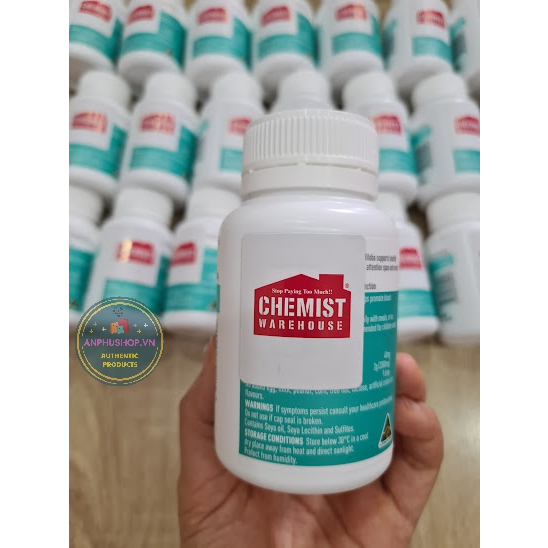 Viên uống bổ não Ginkgo Biloba 2000mg Healthy Care 100 viên - Hàng có tem siêu thị Chemist Úc