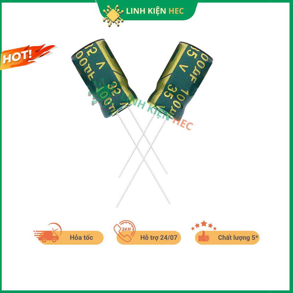 Tụ hóa 100uF-10000uF 35V tần số cao linh kiện hec