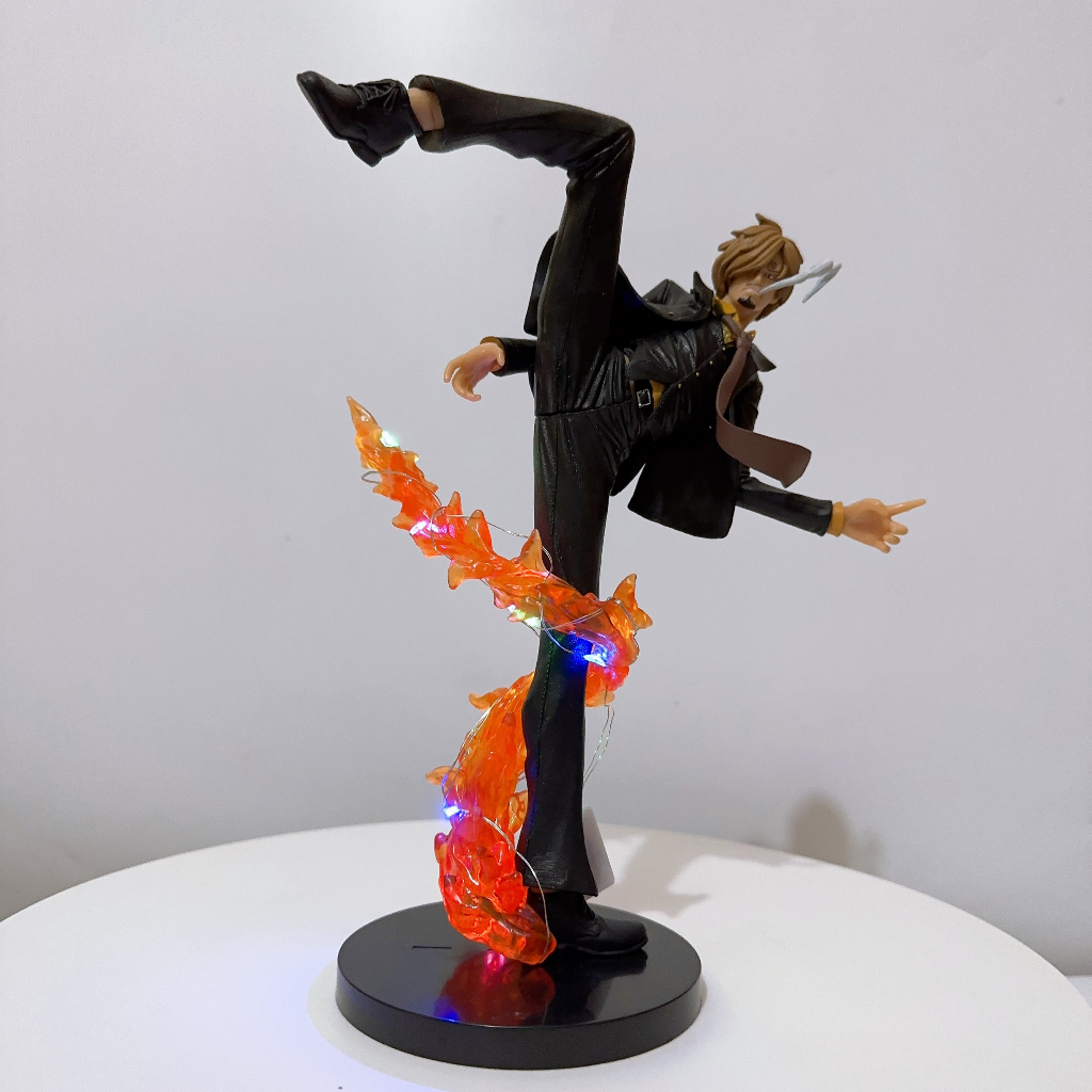 Mô hình Sanji hắc cước ,mô hình Onepiece sanji chân lửa 27cm đẹp rẻ Ongchumohinh-MH481
