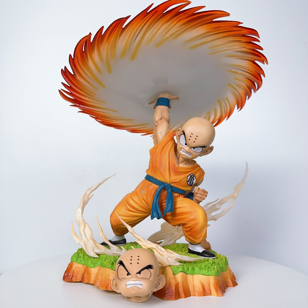 Mô hình Krilin,mô hình Dragonball Krilin 2 đầu ra chưởng có đế 20-28cm Ongchumohinh-MH466