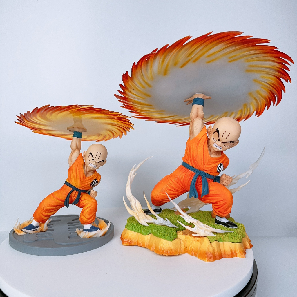 Mô hình Krilin,mô hình Dragonball Krilin 2 đầu ra chưởng có đế 20-28cm Ongchumohinh-MH466