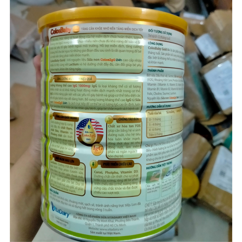 Sữa bột Colosbaby 0+ 1+ 2+ Sữa non Cao cấp  800g thegiosuatot