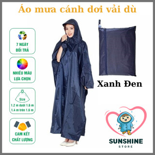 [FREESHIP]_ Áo Mưa Vải Dù Xẻ Tà Cánh Dơi Hàng Cao Cấp ( Nhiều Màu ) - SunShine Store