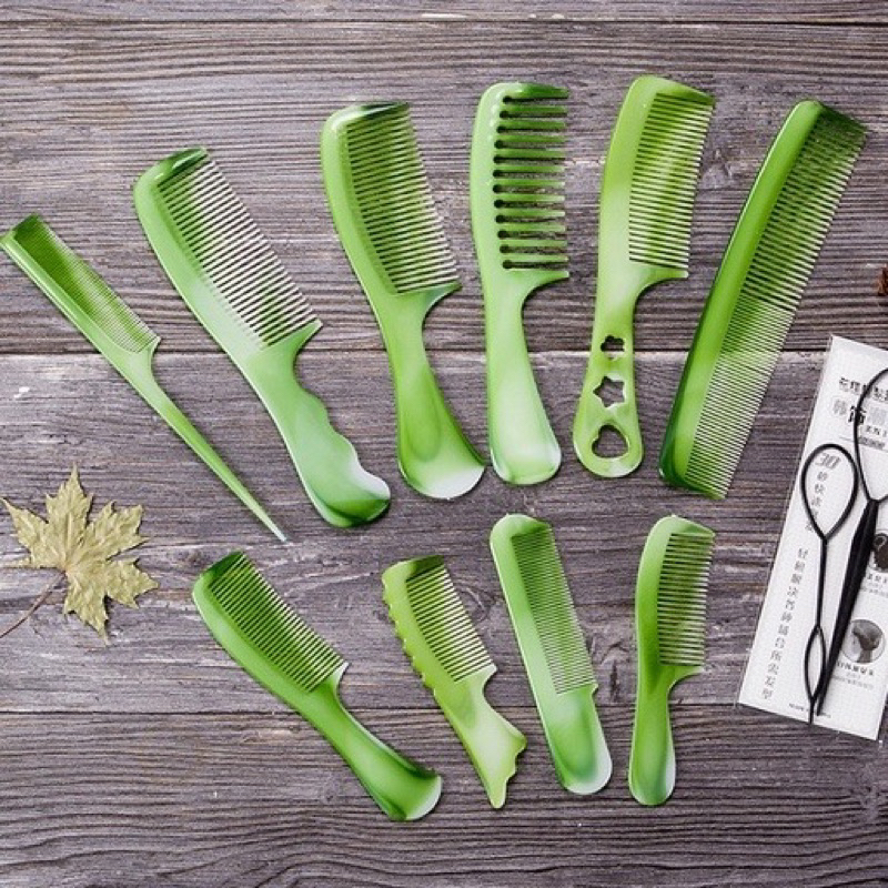 Sét 10 lược trải tóc đủ kích cỡ