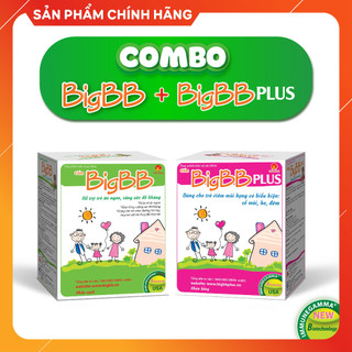 Combo BigBB - BigBB Plus giúp trẻ ăn ngon, tăng đề kháng - giảm ho, đờm, sổ mũi, viêm họng