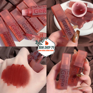 Son kem lì Gege Bear mềm mại mịn màng mượt và lâu trôi, Son môi lì dạng kem hàng nội địa Trung kêt cấu nhẹ dễ thoa màu