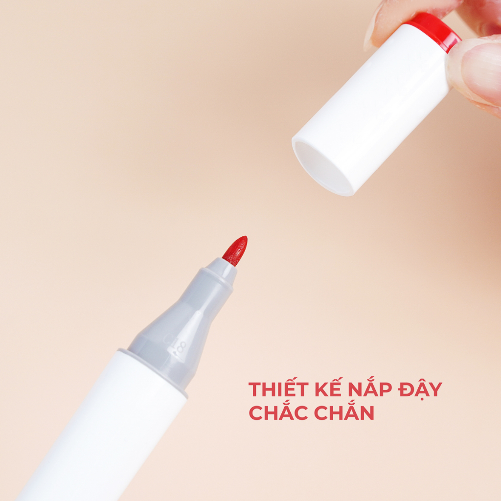 Bút Màu Marker Touch Cool 2 Đầu Tô Màu Dạ Vẽ Tranh Anime, Bút Lông Màu Marker Tô Vẽ 12-108 Màu Kèm Hộp Đựng Cao Cấp