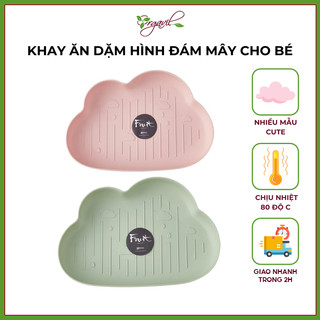 Khay Ăn Dặm Hình Đám Mây Cho Bé - Khay Nhựa Ăn Dặm Nhiều Mẫu Cực Cute - Orgavil
