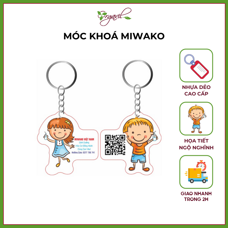 [Quà Tặng] Móc Khoá Treo Tiện Lợi Thiết Kế Riêng Miwako Official Store - Miwako Việt Nam