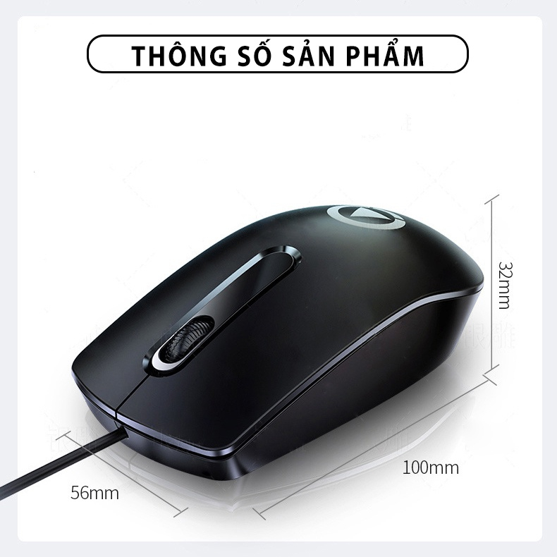 Chuột máy tính có dây YINDIAO G9 giá rẻ cho văn phòng gaming 1200 DPI thao tác làm việc chơi game - Hàng chính hãng