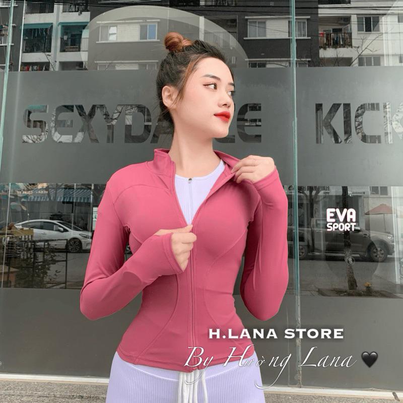ÁO KHOÁC THỂ THAO KHÔNG NÓN ÔM BODY