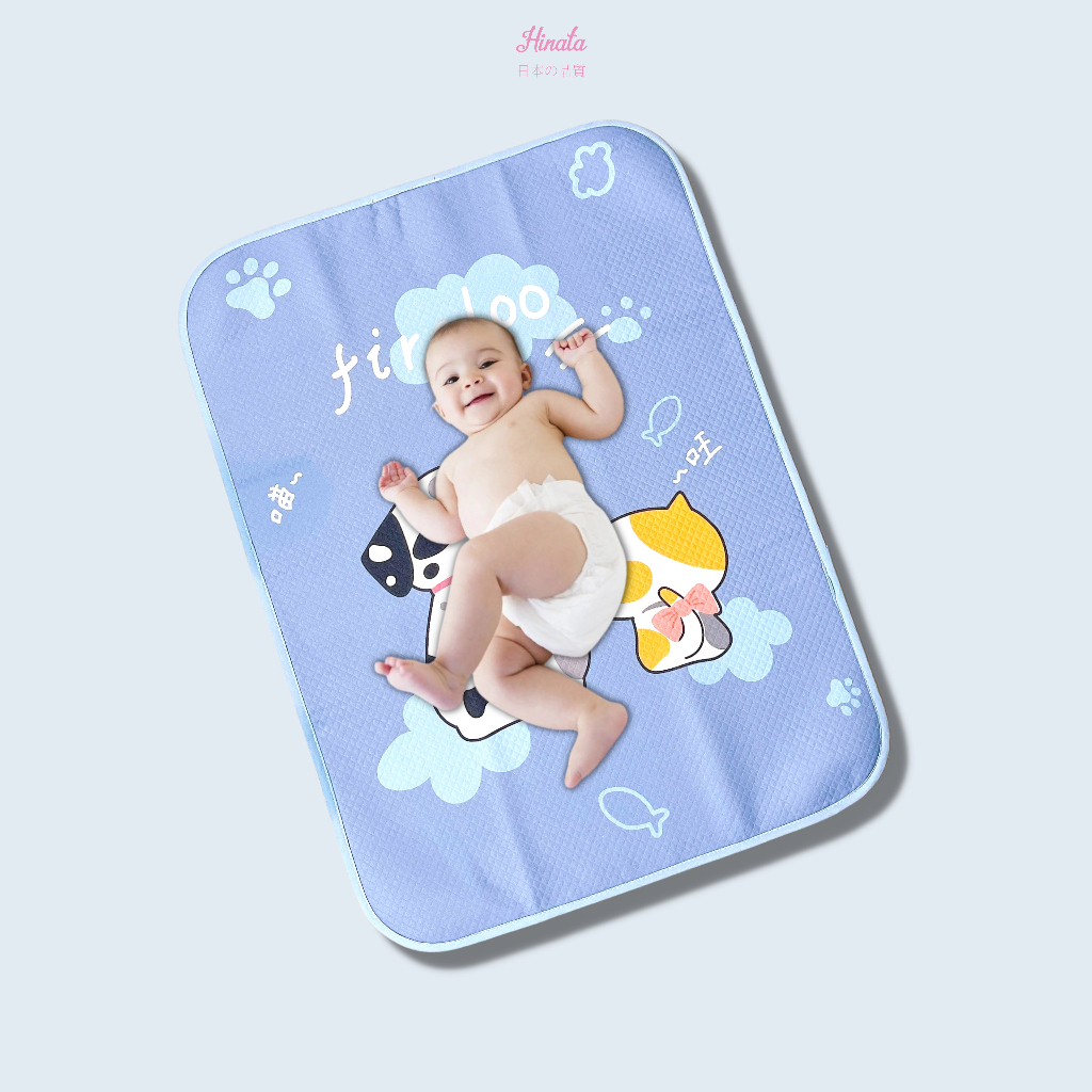 Thảm lót chống thấm cho bé HINATA - 100% Cotton, Thoáng khí, Thấm hút tốt TCT02