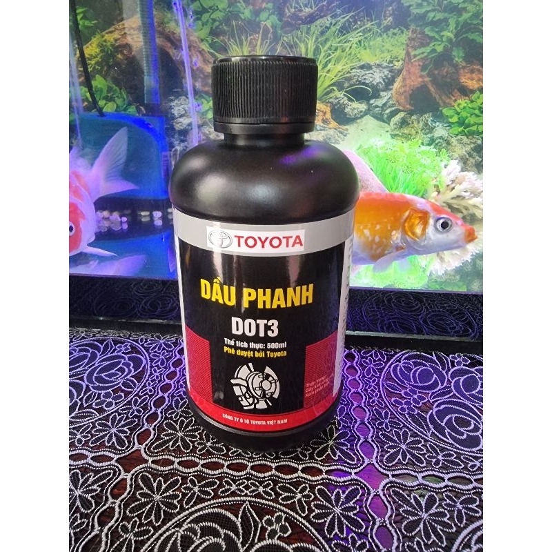 Dầu Phanh TOYOTA DOT3 Brake Fluid 0.5 lít Hàng Chính Hãng