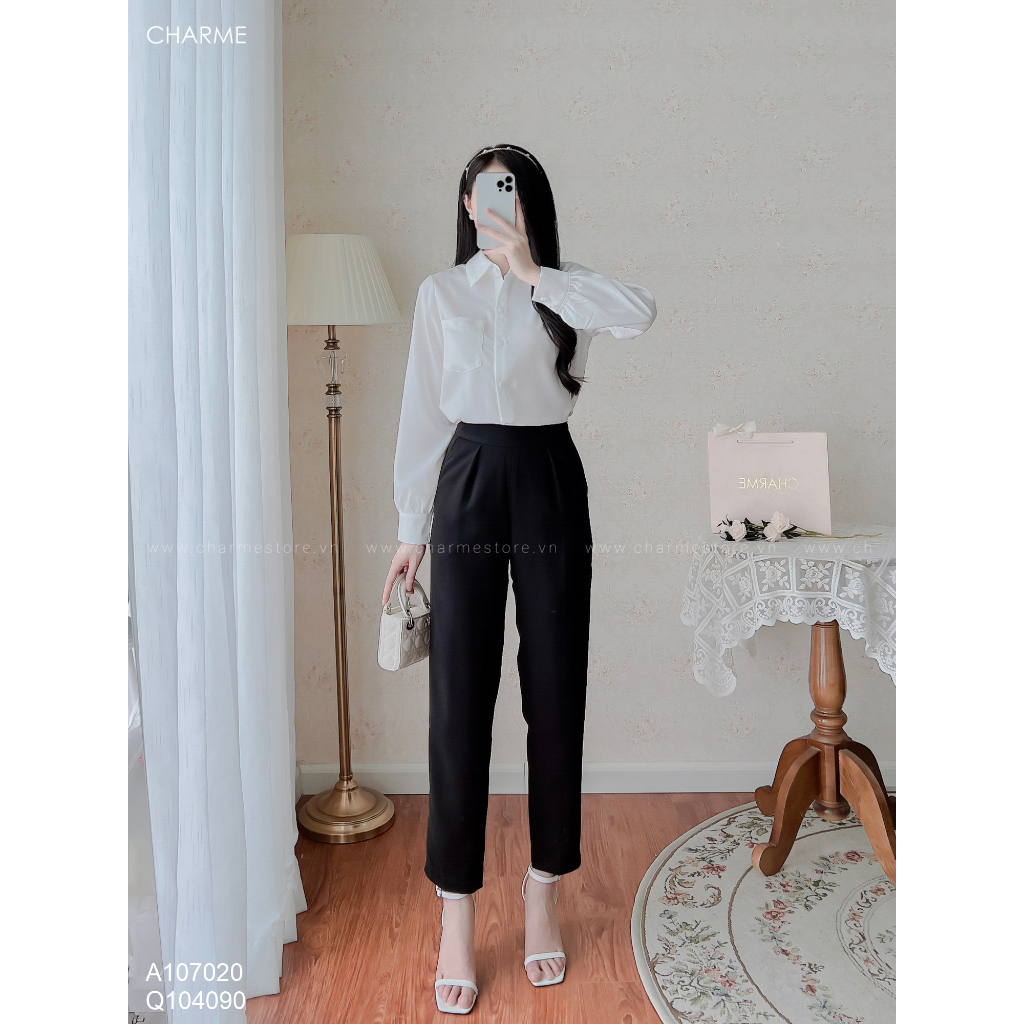 Quần công sở Charme quần 2 ly túi thẳng 104090
