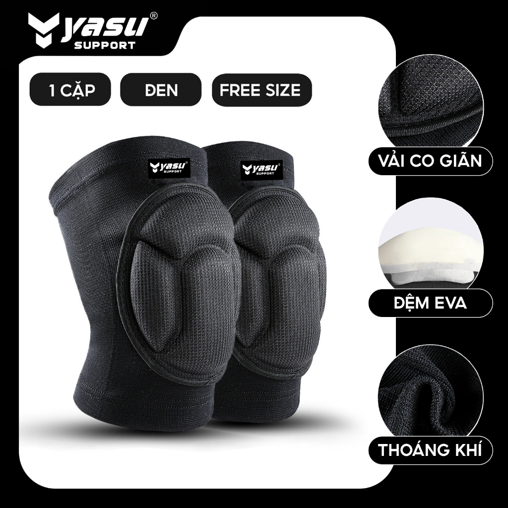 Băng bảo vệ đầu gối thủ môn có đệm cao cấp YASU YS0217A (1 đôi)