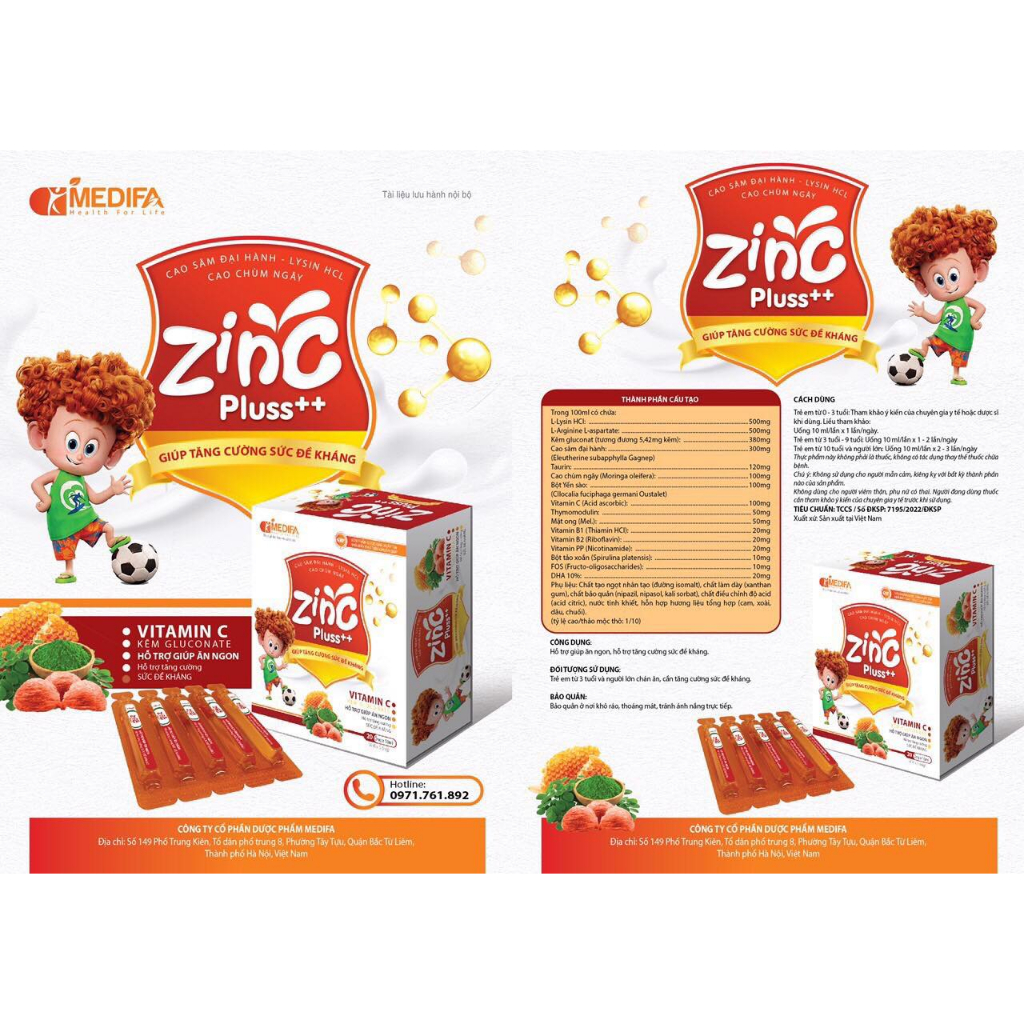 Siro bổ sung Kẽm ZINC GOLD .