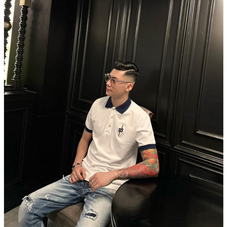 Áo Polo Nam Thêu Logo GUCCYYY Phối Màu Cổ Áo Và Tay Áo Trẻ Trung  - Áo Phông Nam Cổ Bẻ GUCCYYY Chất Cotton Cao Cấp