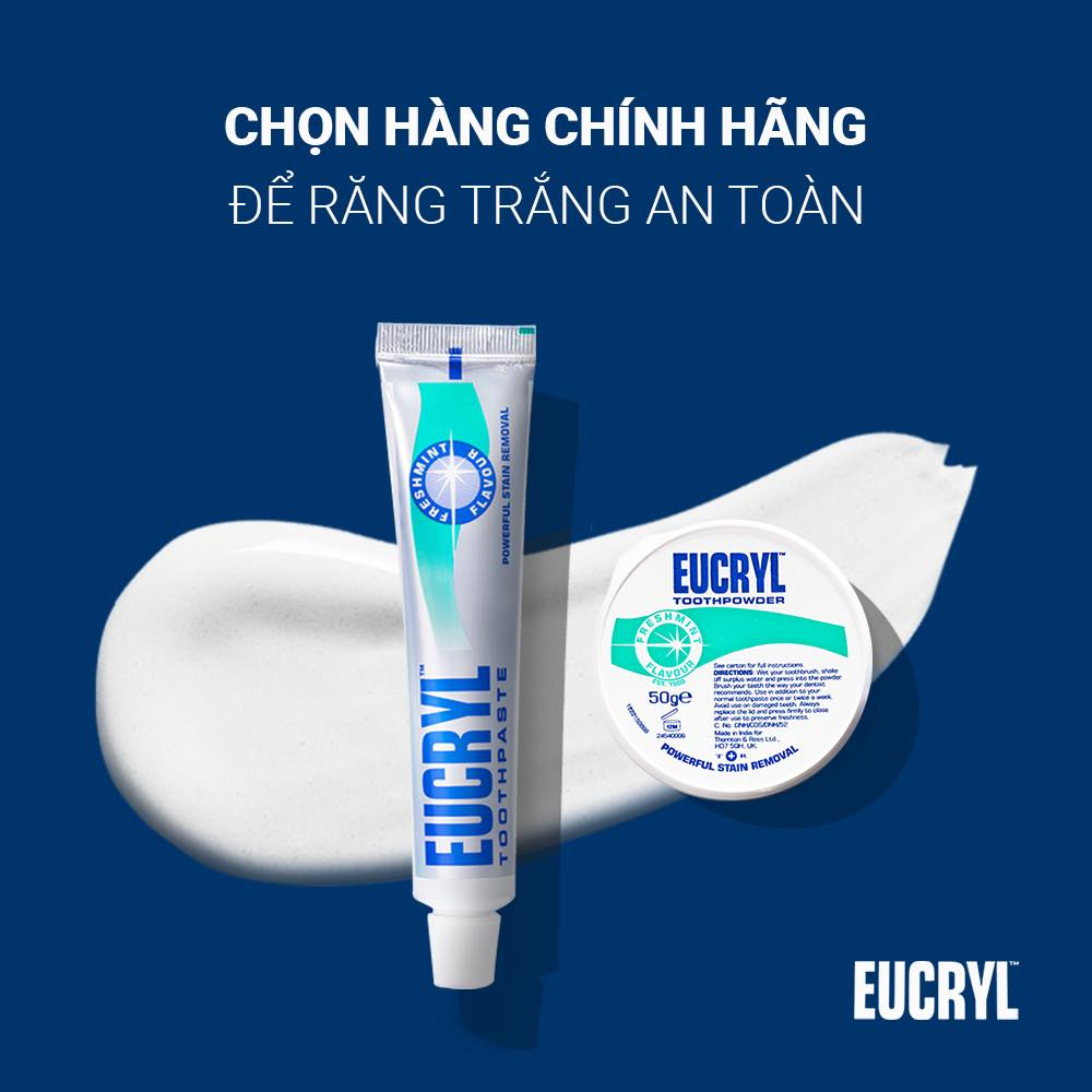 Combo 3 Kem đánh răng Eucryl hỗ trợ làm trắng răng (3x62g)