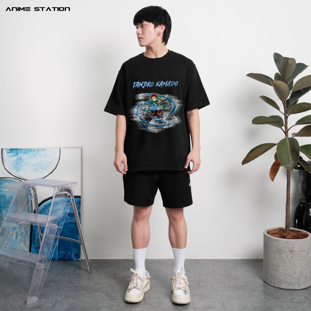 Áo Thun Tanjiro | Anime Kimetsu No Yaiba - Áo Phông Basic Tee phông nam nữ tay lỡ