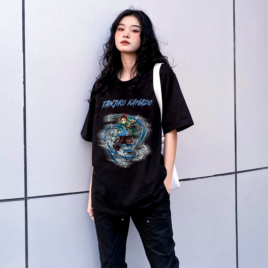 Áo Thun Tanjiro | Anime Kimetsu No Yaiba - Áo Phông Basic Tee phông nam nữ tay lỡ