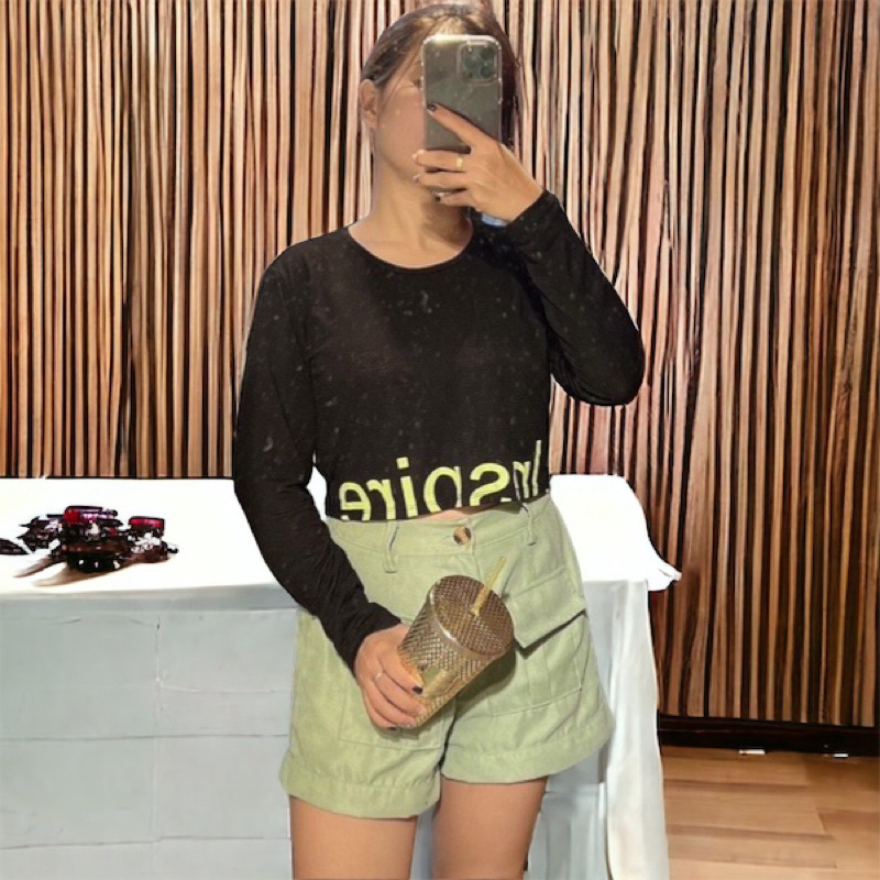 Áo croptop tay dài F21 xuất xịn