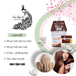 Ủ tóc collagen Karseell 500ml siêu mượt phục hồi tóc hư tổn do ép, nhuộm CAM KẾT CHÍNH HÃNG 100% ( có tem cod chống giả)