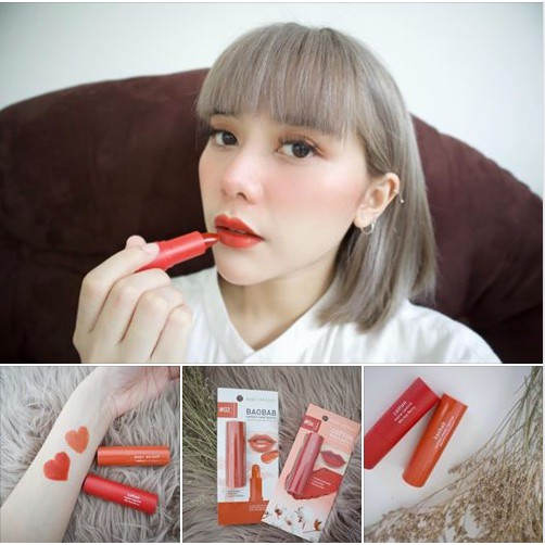Son Thỏi Lì , Bền Màu , Lâu Trôi Baby Bright Gentle Matte 3.6g