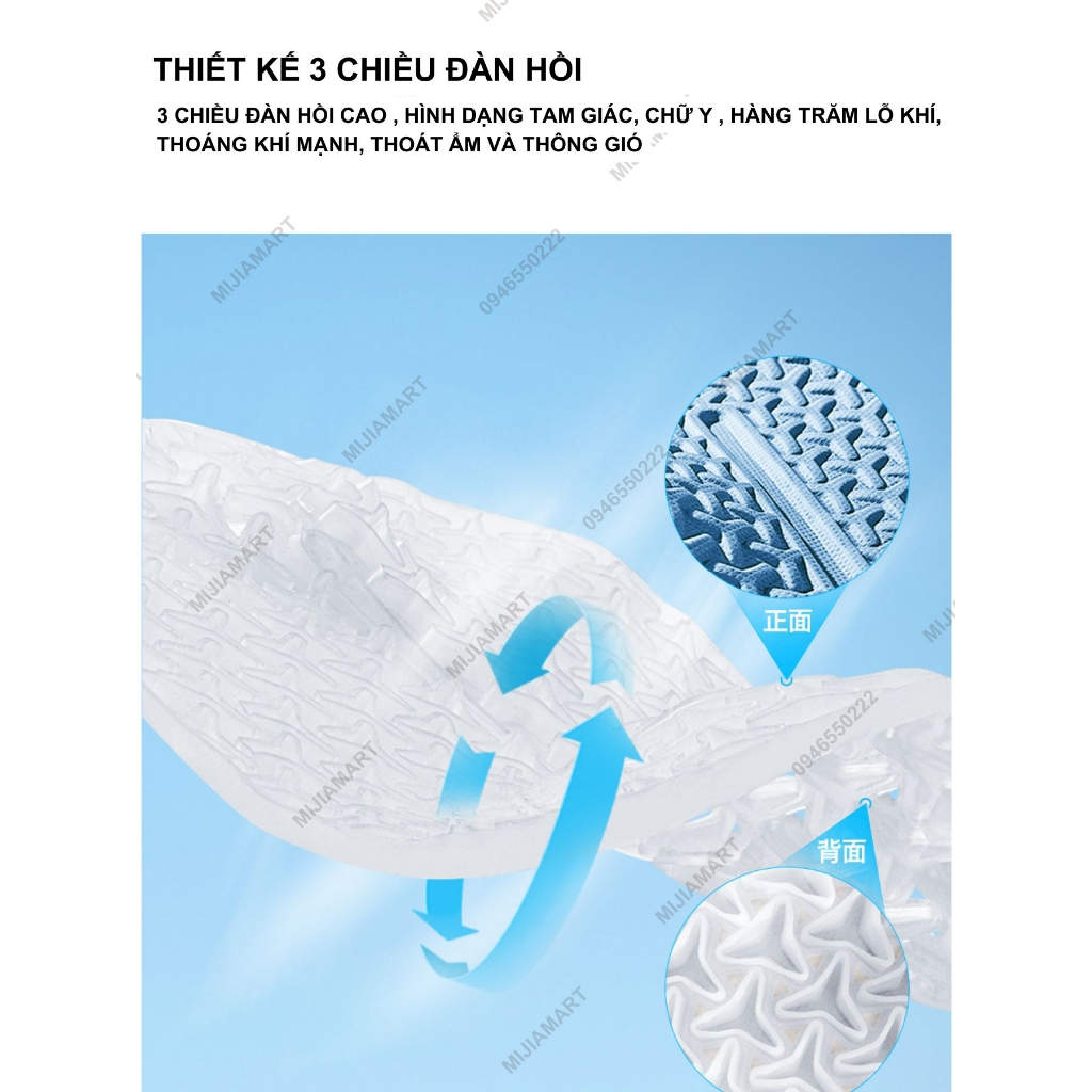 Đệm lót ghế ô tô điều hòa Xiaomi Shooco. Lót ghế oto gel lạnh ICE TPR