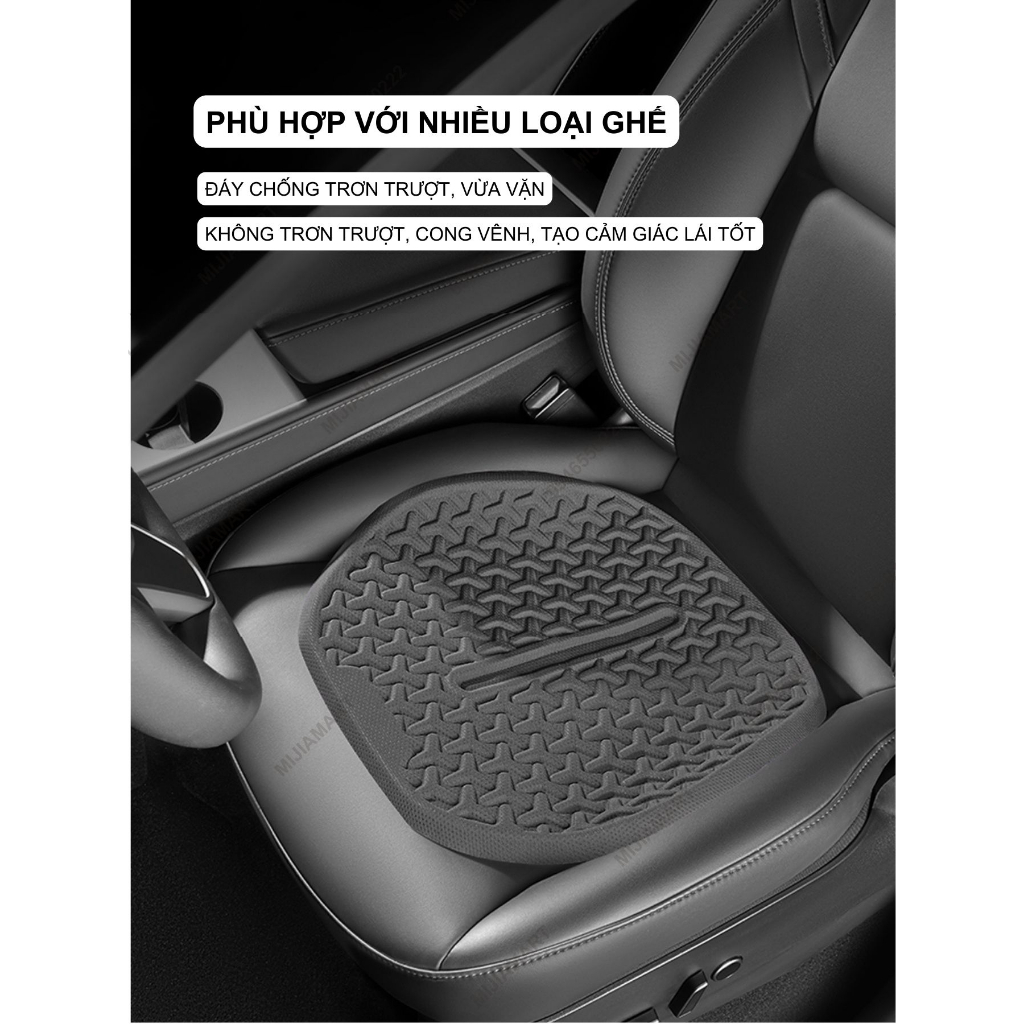 Đệm lót ghế ô tô điều hòa Xiaomi Shooco. Lót ghế oto gel lạnh ICE TPR
