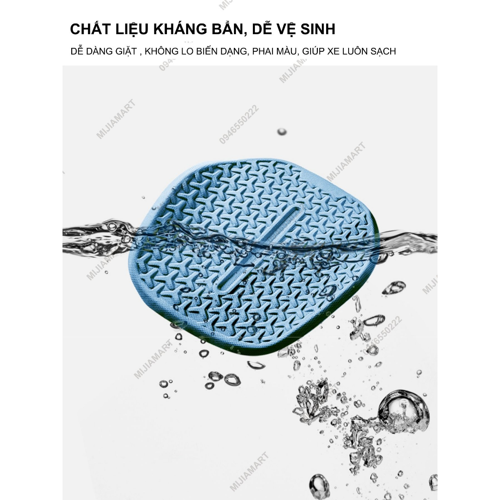 Đệm lót ghế ô tô điều hòa Xiaomi Shooco. Lót ghế oto gel lạnh ICE TPR