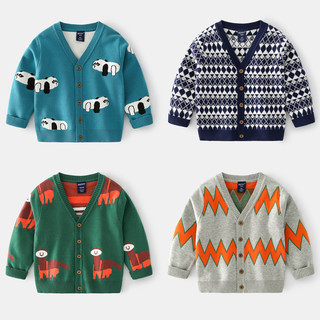 [Hàng cực đẹp FREE SHIP] Áo khoác len cardigan phong cách Hàn Quốc chất mềm mịn cho bé trai size nhí đến lớn