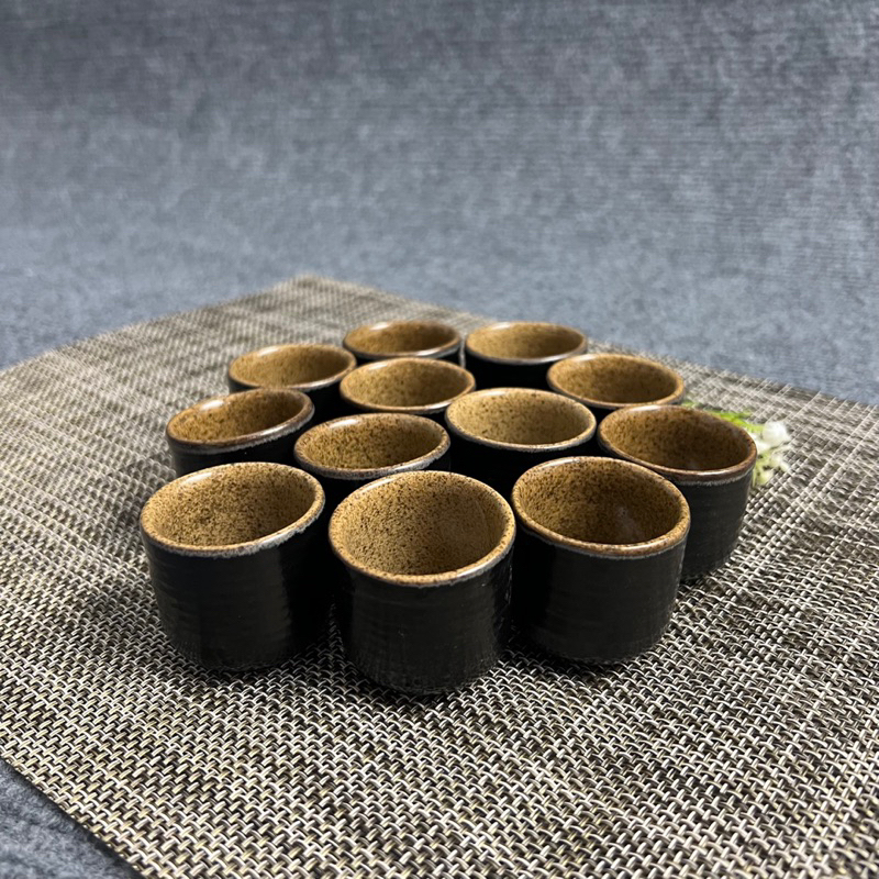 Chén Uống Rịu Ly Sứ Uống Rư.ợu SaKe Men Nâu Gốm Sứ Bát Tràng Cao Cấp