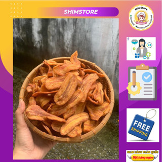 500gr Chuối Sấy Mè Gừng Giòn - Chuối Sấy Mè Gừng Tẩm Đường