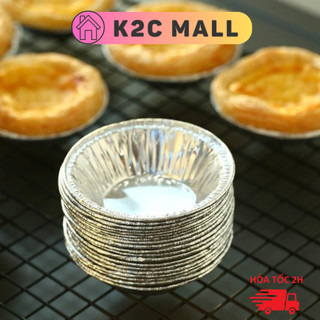 Set 10 khay giấy bạc nướng bánh tart , nướng hàu, đựng sốt chấm nướng - t2cmall