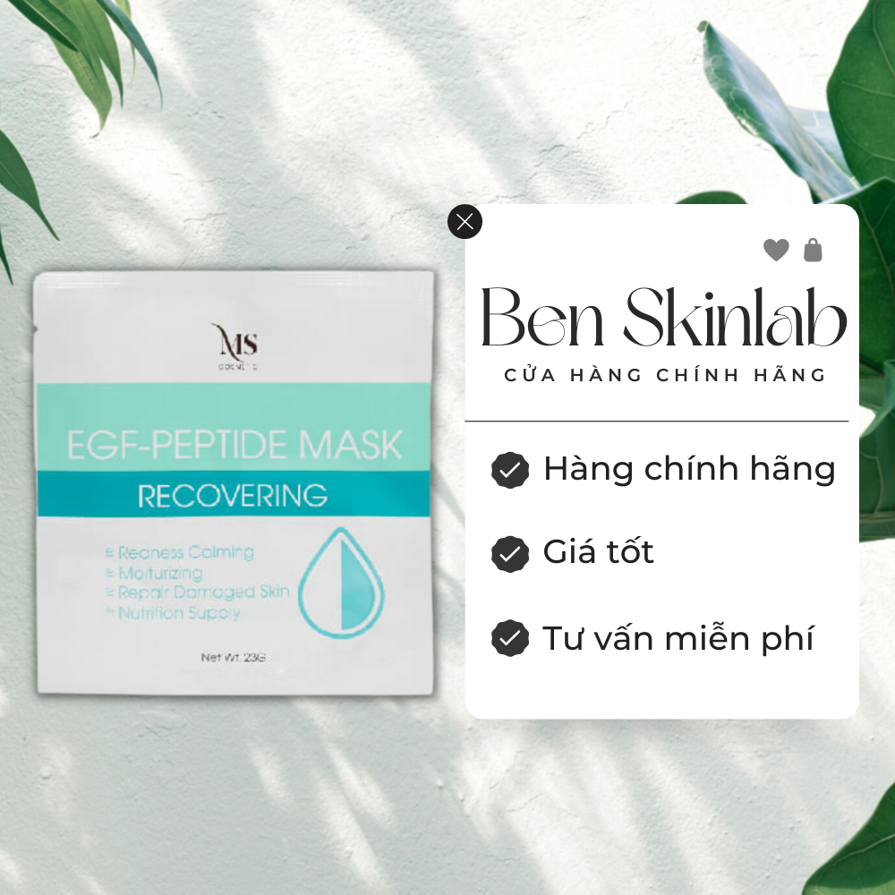 Mặt nạ thạch MS EGF - Peptide Mask dưỡng ẩm, mặt nạ thạch phục hồi và tái tạo da - Chính hãng  - Ben Skinlab