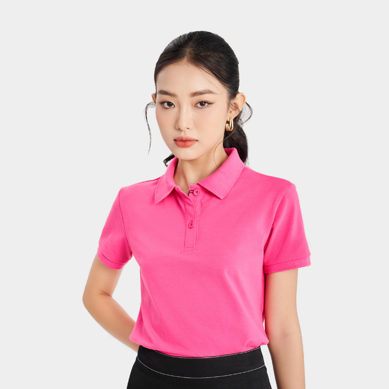 Áo thun polo nữ MARC FASHION trơn cơ bản basic vải mềm mịn mát CBMH091822