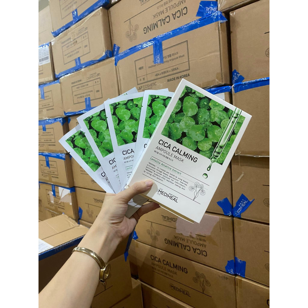 Mặt Nạ Làm Dịu và Phục Hồi Da Mediheal Cica Calming Ampoule Mask 25ml