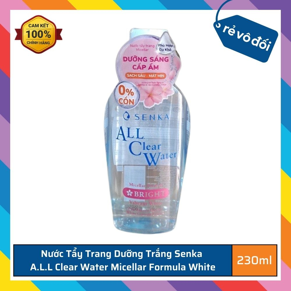 Nước tẩy trang Senka A.L.L.Clear Water 230ml - Nhật Bản
