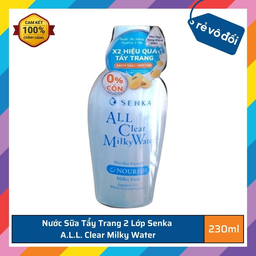 Nước tẩy trang Senka A.L.L.Clear Water 230ml - Nhật Bản