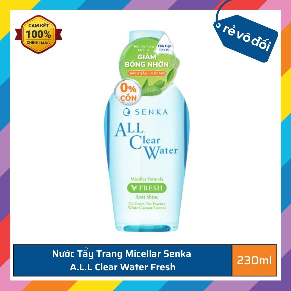 Nước tẩy trang Senka A.L.L.Clear Water 230ml - Nhật Bản