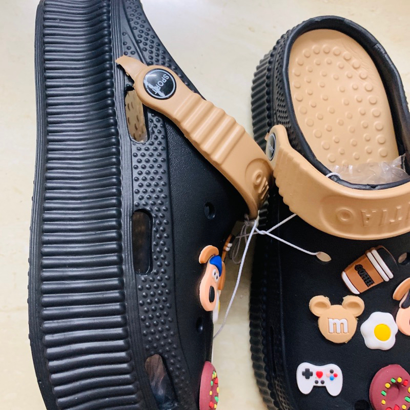 Dép sục giữ ấm tăng chiều cao thêm 5cm nhiều hình dán sticker mã số TB3801