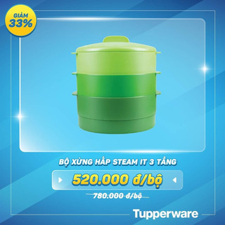 Tupperware Xửng hấp Steam It 3 tầng