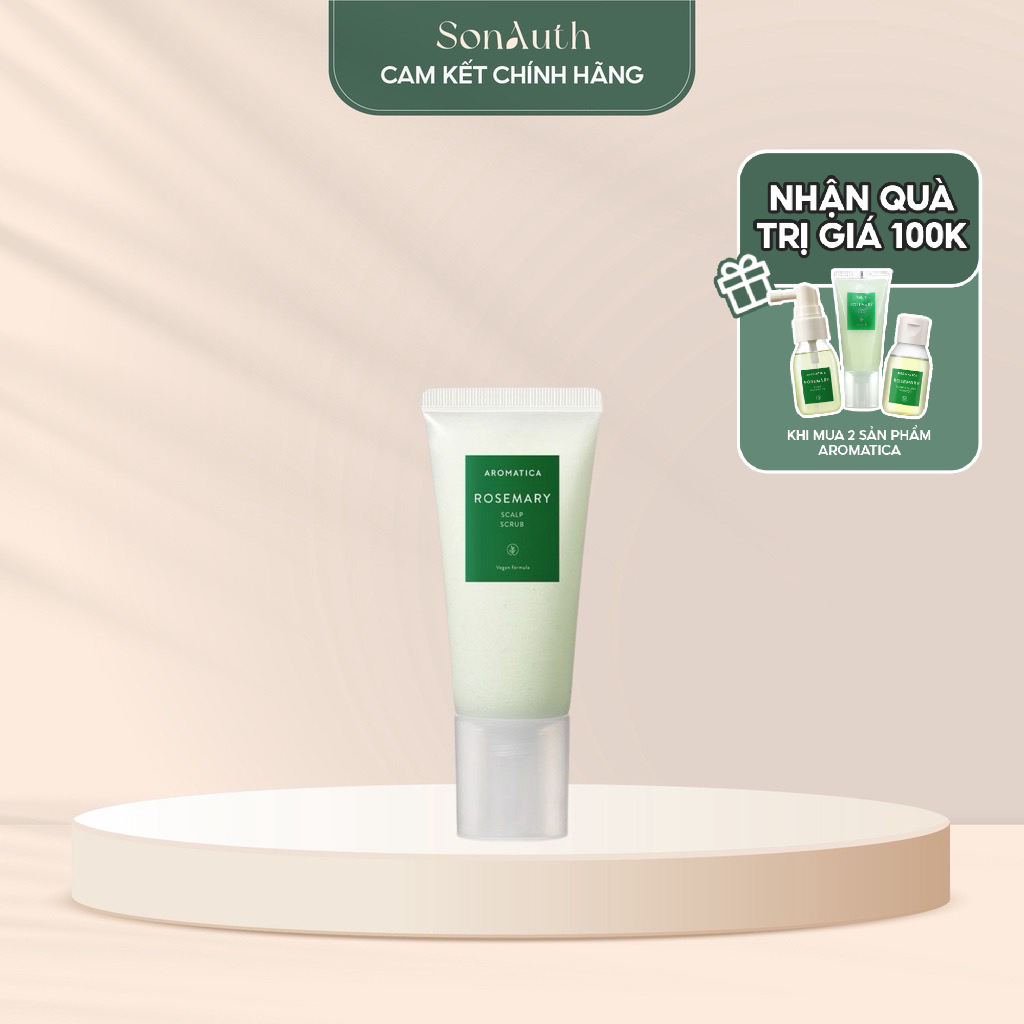 Tẩy tế bào chết cho da đầu Aromatica Rosemary Scalp Scrub 165g