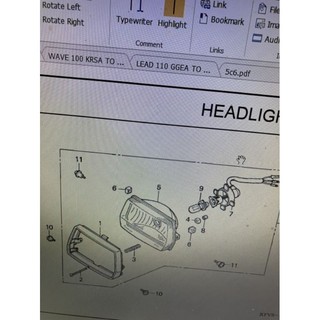 Ốc, vít bắt chóa đèn pha vào vành pha xe Dream Honda