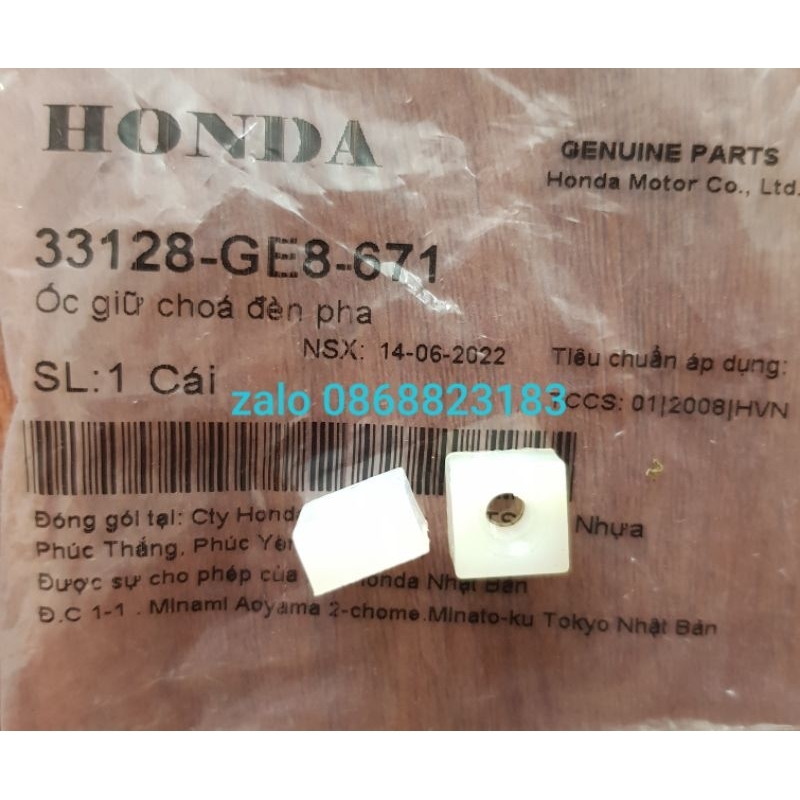 Ốc, vít bắt chóa đèn pha vào vành pha xe Dream Honda