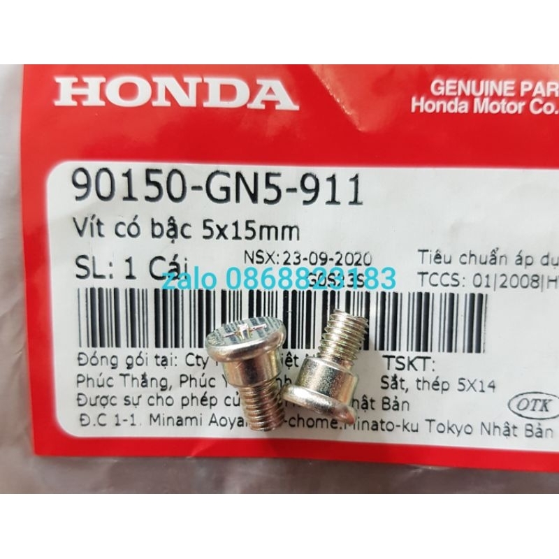 Ốc, vít bắt chóa đèn pha vào vành pha xe Dream Honda