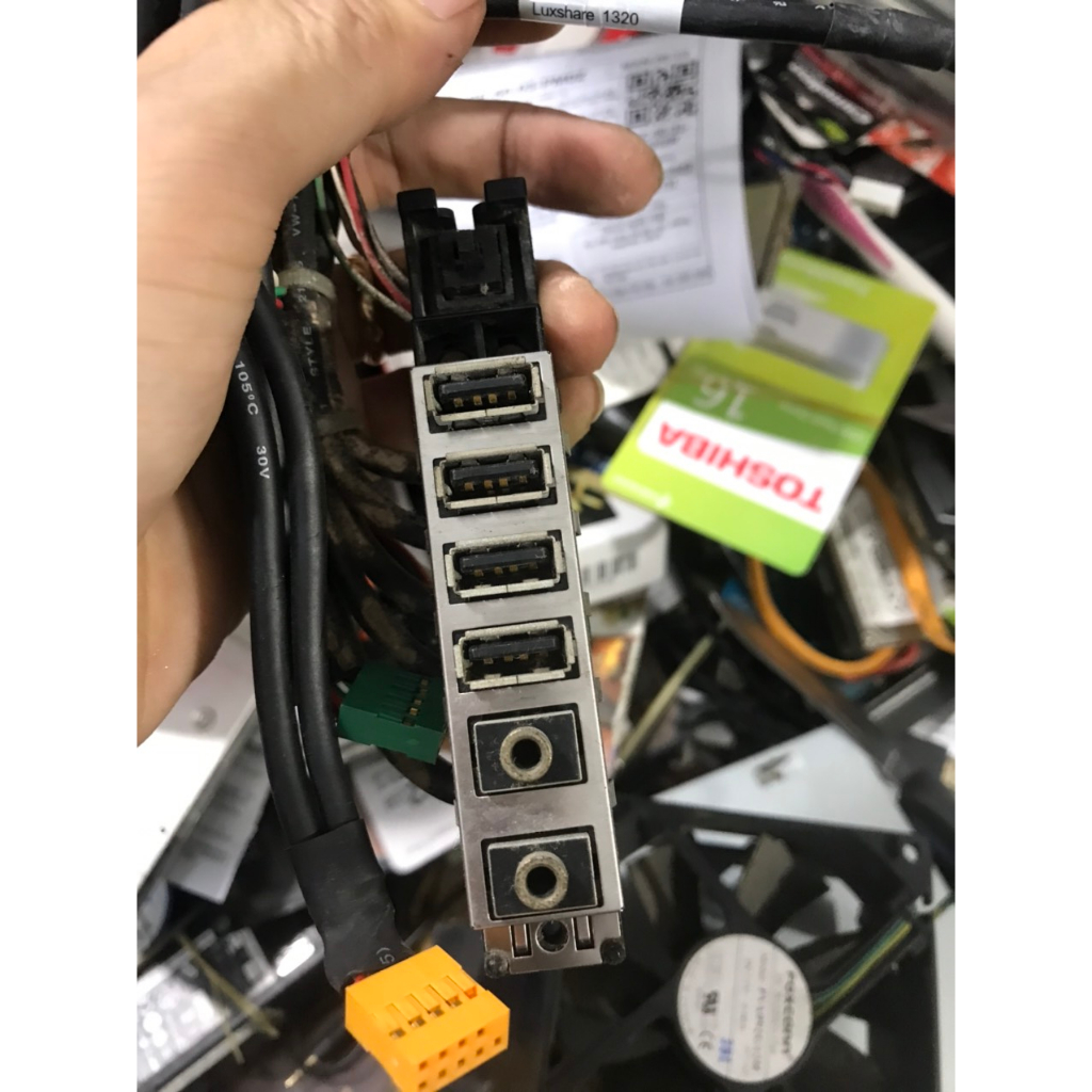 Fan ống tản , nút nguồn usb audio HP 8200 6200 6300 82000... SFF bóc máy