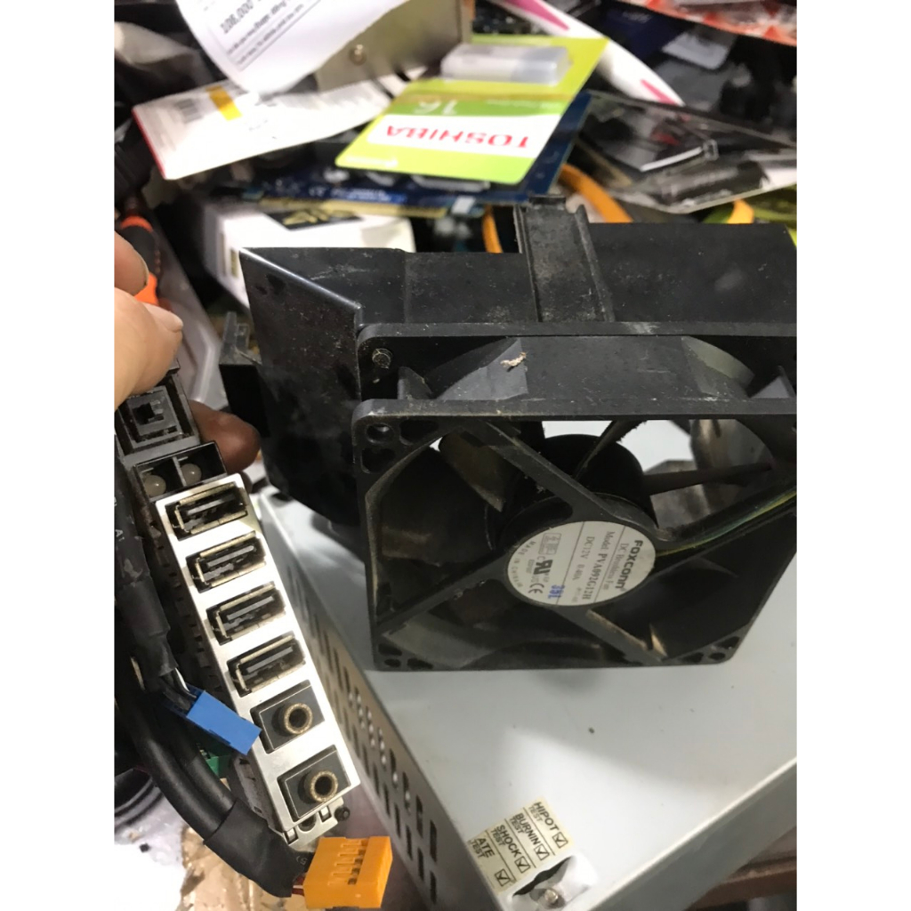 Fan ống tản , nút nguồn usb audio HP 8200 6200 6300 82000... SFF bóc máy