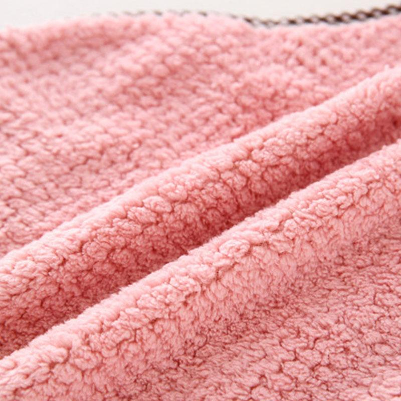 Combo 10 khăn lau tay hình vuông lông cừu lau nhà bếp, lau tay, lau chén bát